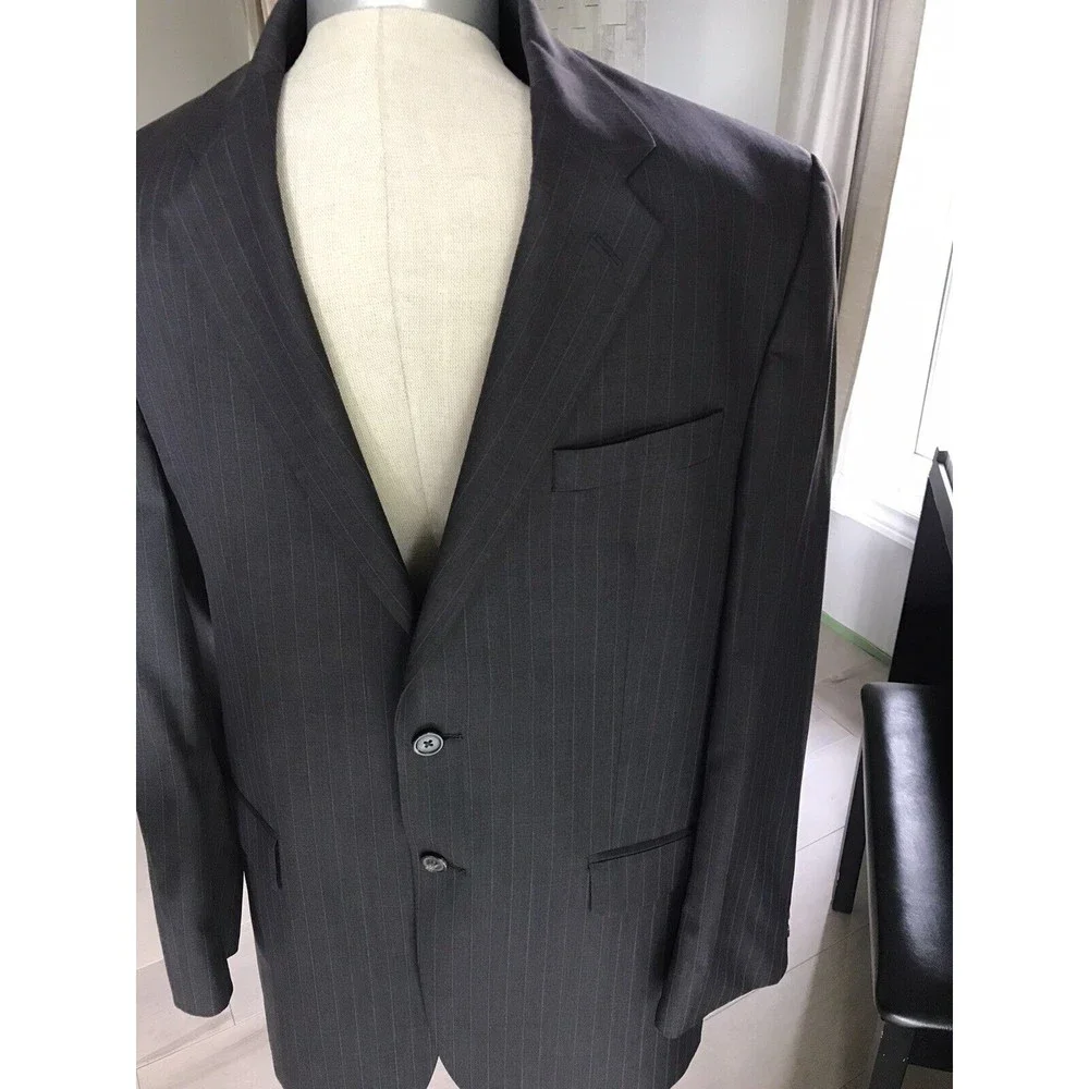Ralph Lauren men sport coat suit jacket blazer 40 L gray